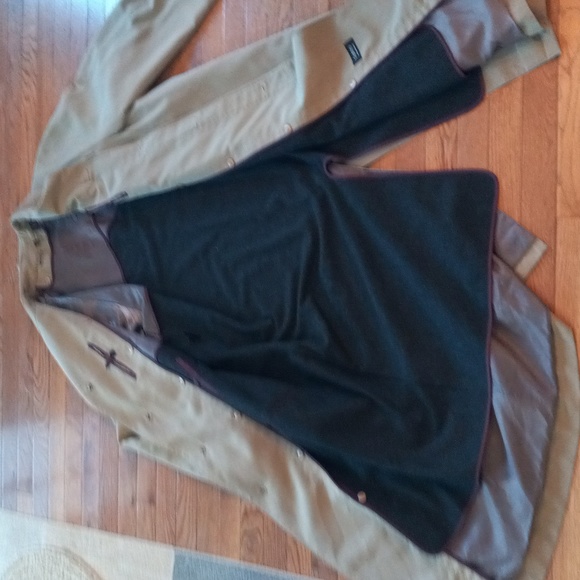 SANYO full length TRENCH COAT! MENS 46 - Picture 6 of 16